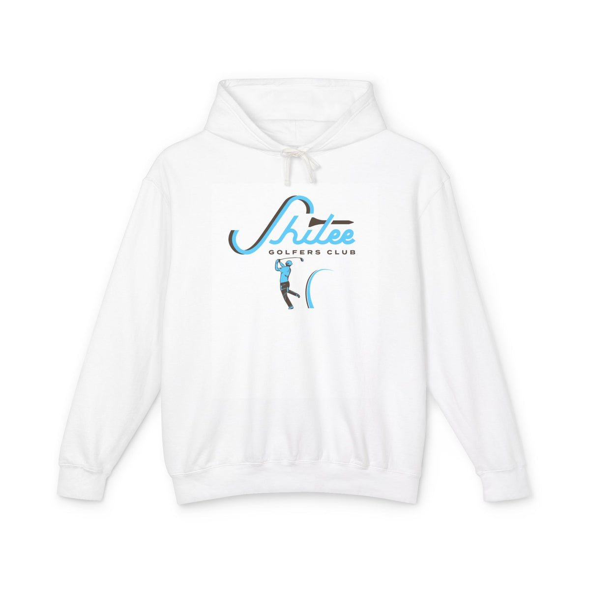 Shtee Golfers Club Hoodie — Retro Surf-Golf Graphic Hooded Sweatshirt